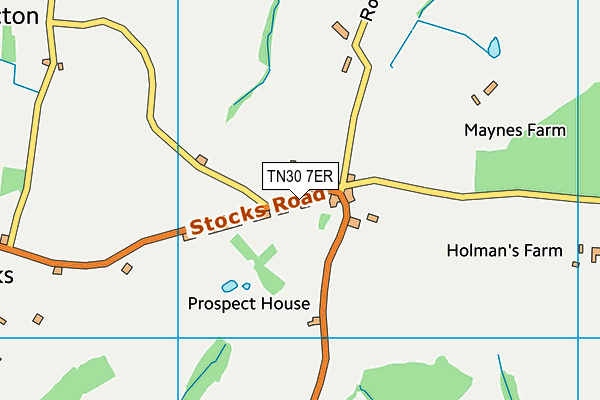 TN30 7ER map - OS VectorMap District (Ordnance Survey)
