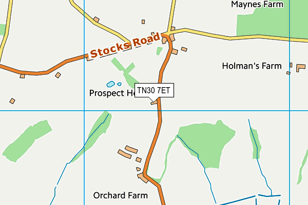 TN30 7ET map - OS VectorMap District (Ordnance Survey)