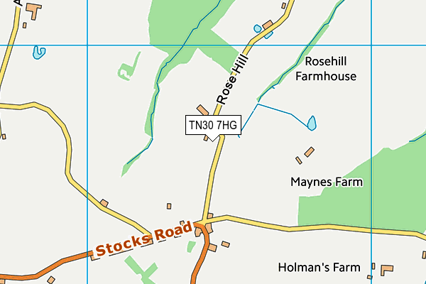 TN30 7HG map - OS VectorMap District (Ordnance Survey)
