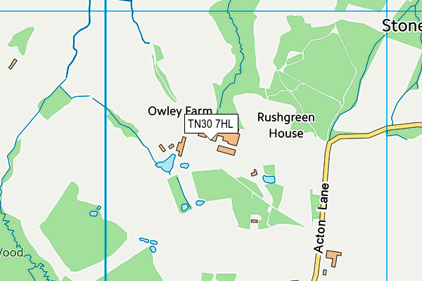 TN30 7HL map - OS VectorMap District (Ordnance Survey)