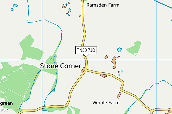 TN30 7JD map - OS VectorMap District (Ordnance Survey)