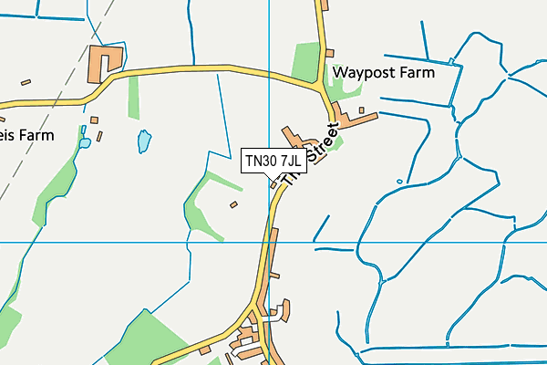 TN30 7JL map - OS VectorMap District (Ordnance Survey)