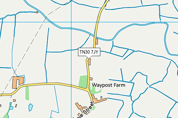 TN30 7JY map - OS VectorMap District (Ordnance Survey)