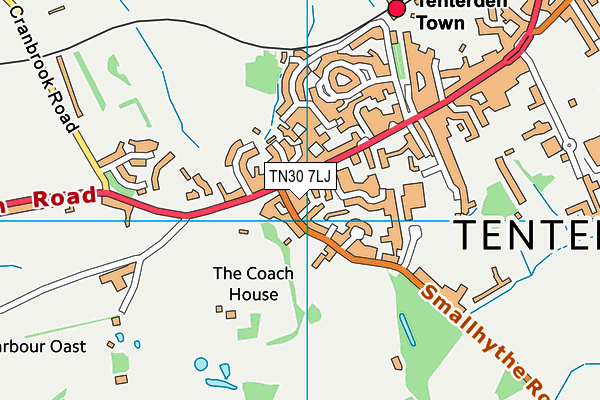 TN30 7LJ map - OS VectorMap District (Ordnance Survey)