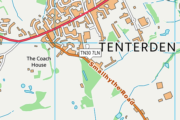 TN30 7LN map - OS VectorMap District (Ordnance Survey)