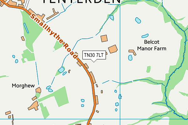 TN30 7LT map - OS VectorMap District (Ordnance Survey)