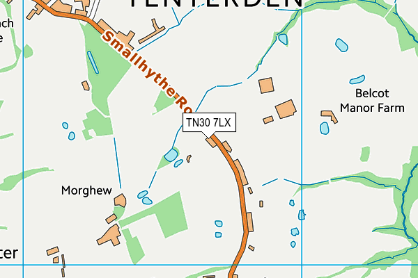 TN30 7LX map - OS VectorMap District (Ordnance Survey)