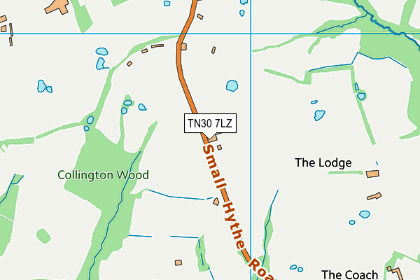 TN30 7LZ map - OS VectorMap District (Ordnance Survey)
