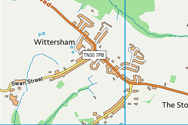 TN30 7PB map - OS VectorMap District (Ordnance Survey)