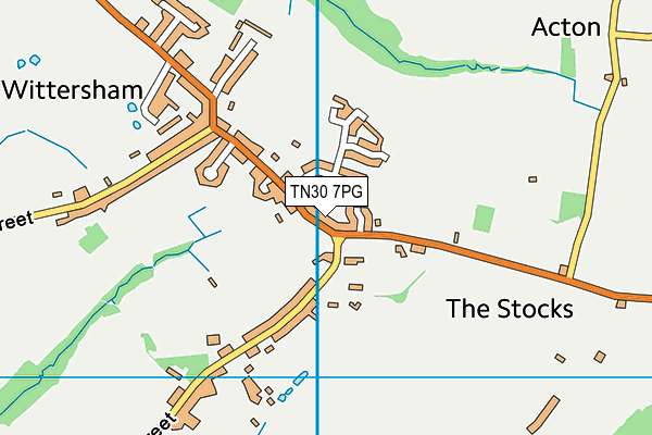 TN30 7PG map - OS VectorMap District (Ordnance Survey)