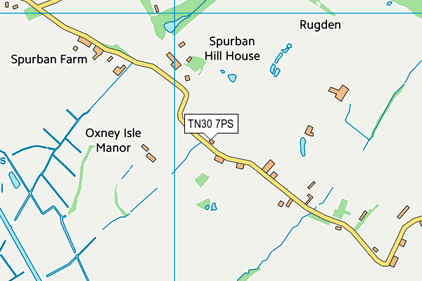 TN30 7PS map - OS VectorMap District (Ordnance Survey)