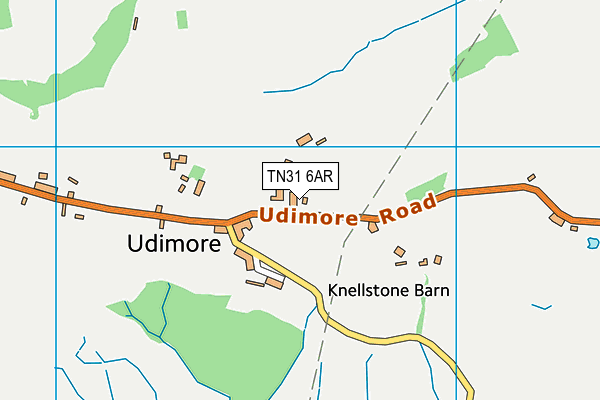 TN31 6AR map - OS VectorMap District (Ordnance Survey)