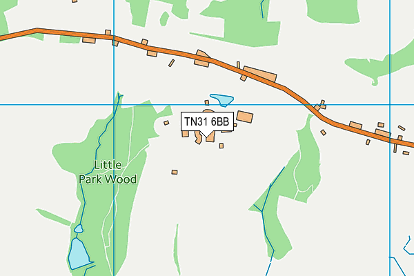 TN31 6BB map - OS VectorMap District (Ordnance Survey)