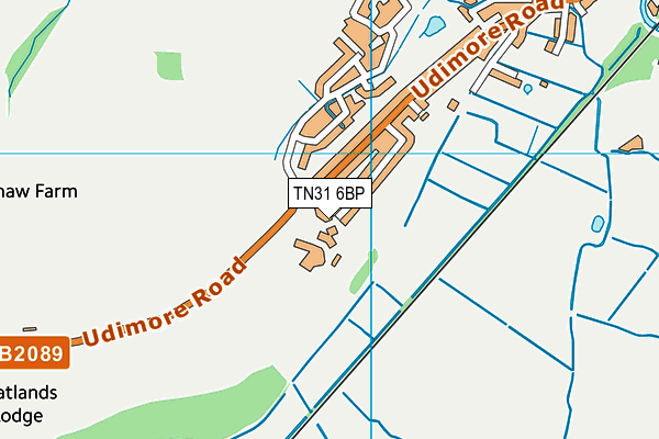 TN31 6BP map - OS VectorMap District (Ordnance Survey)
