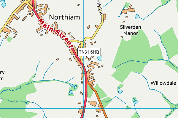 TN31 6HQ map - OS VectorMap District (Ordnance Survey)