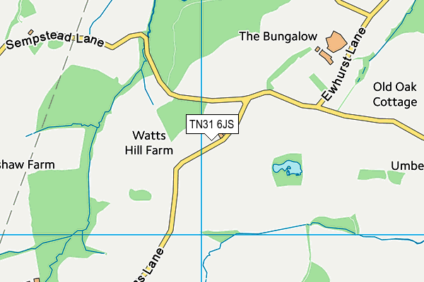 TN31 6JS map - OS VectorMap District (Ordnance Survey)