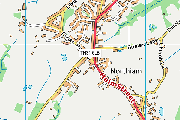 TN31 6LB map - OS VectorMap District (Ordnance Survey)