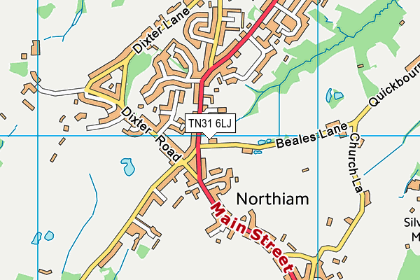 TN31 6LJ map - OS VectorMap District (Ordnance Survey)