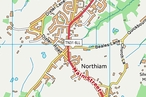 TN31 6LL map - OS VectorMap District (Ordnance Survey)