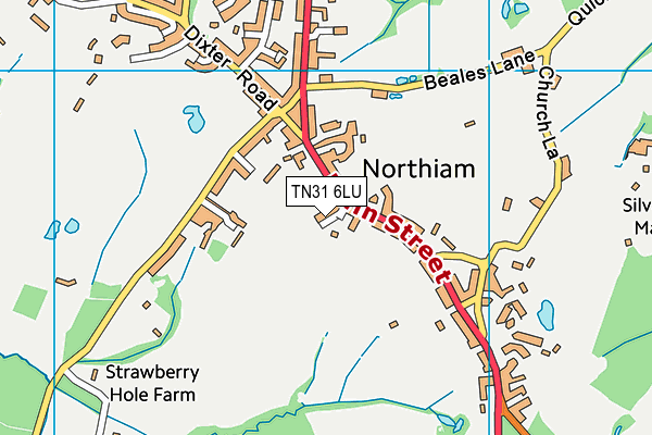 TN31 6LU map - OS VectorMap District (Ordnance Survey)