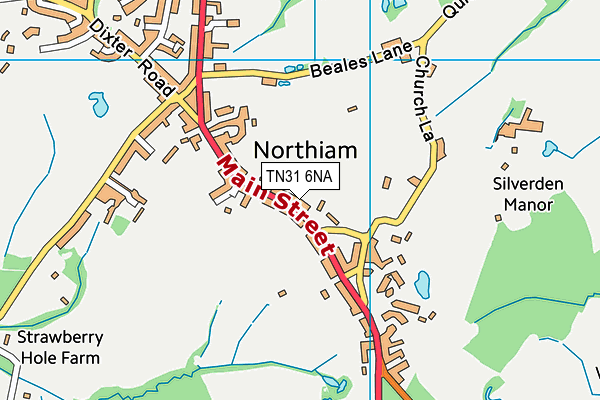 TN31 6NA map - OS VectorMap District (Ordnance Survey)