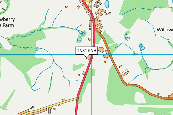 TN31 6NH map - OS VectorMap District (Ordnance Survey)