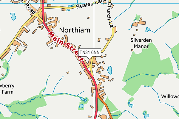 TN31 6NN map - OS VectorMap District (Ordnance Survey)