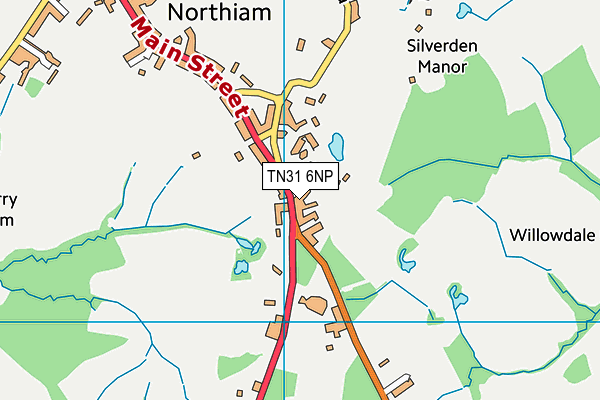 TN31 6NP map - OS VectorMap District (Ordnance Survey)