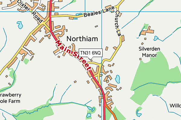 TN31 6NQ map - OS VectorMap District (Ordnance Survey)