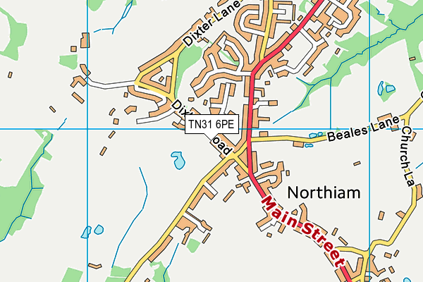 TN31 6PE map - OS VectorMap District (Ordnance Survey)