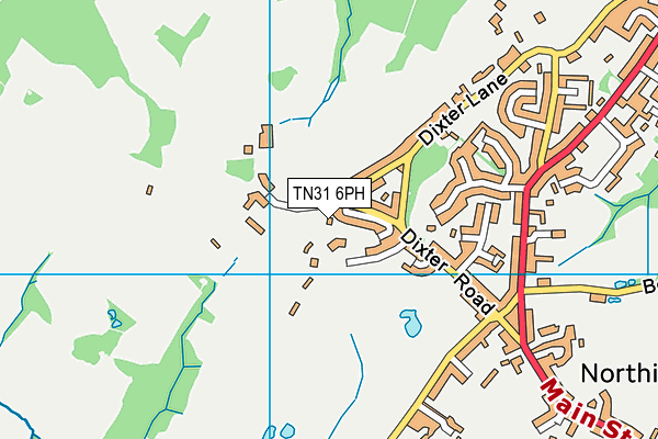 TN31 6PH map - OS VectorMap District (Ordnance Survey)
