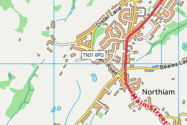 TN31 6PQ map - OS VectorMap District (Ordnance Survey)