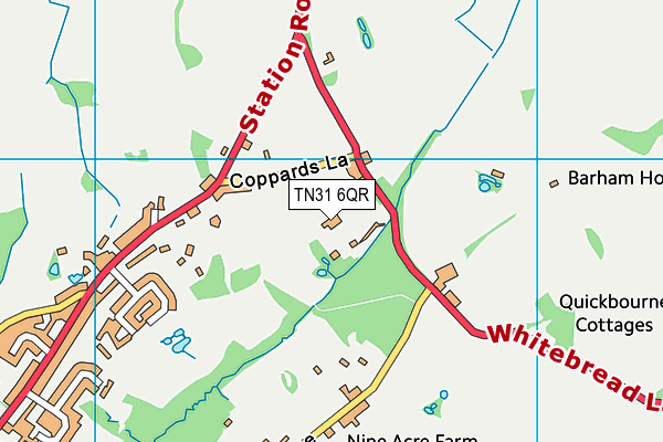 TN31 6QR map - OS VectorMap District (Ordnance Survey)