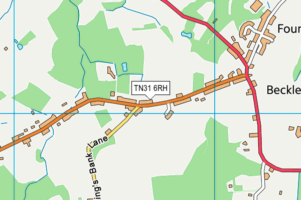 TN31 6RH map - OS VectorMap District (Ordnance Survey)