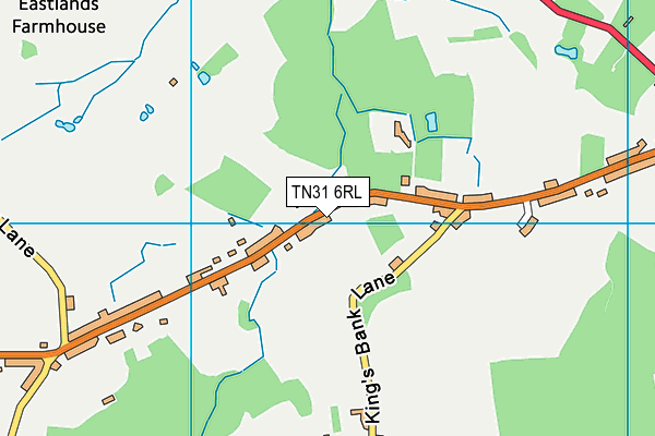 TN31 6RL map - OS VectorMap District (Ordnance Survey)