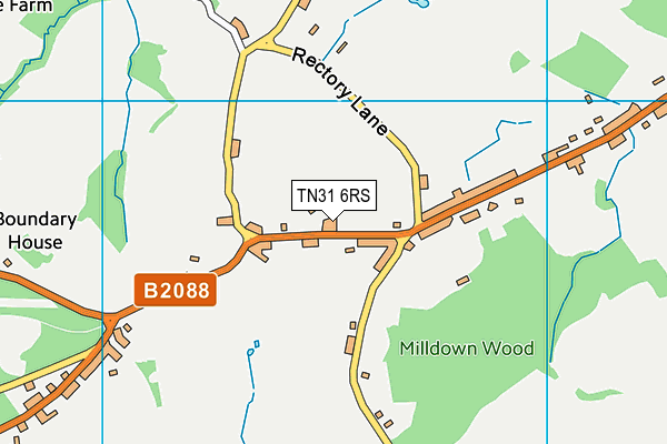 TN31 6RS map - OS VectorMap District (Ordnance Survey)