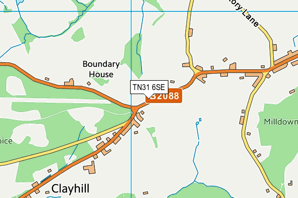 TN31 6SE map - OS VectorMap District (Ordnance Survey)