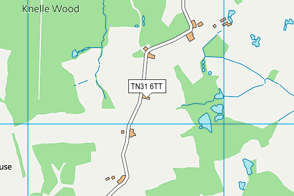 TN31 6TT map - OS VectorMap District (Ordnance Survey)