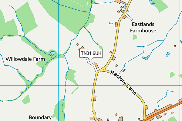 TN31 6UH map - OS VectorMap District (Ordnance Survey)