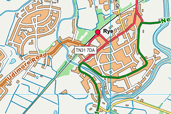 TN31 7DA map - OS VectorMap District (Ordnance Survey)