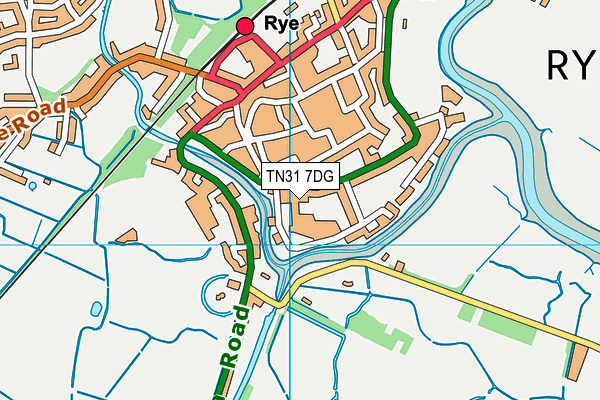 TN31 7DG map - OS VectorMap District (Ordnance Survey)