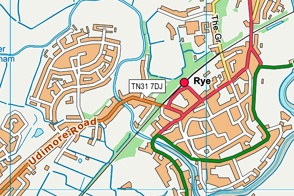 TN31 7DJ map - OS VectorMap District (Ordnance Survey)