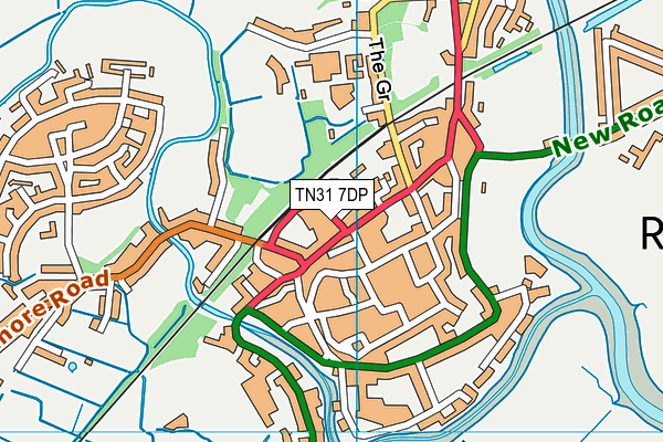 TN31 7DP map - OS VectorMap District (Ordnance Survey)