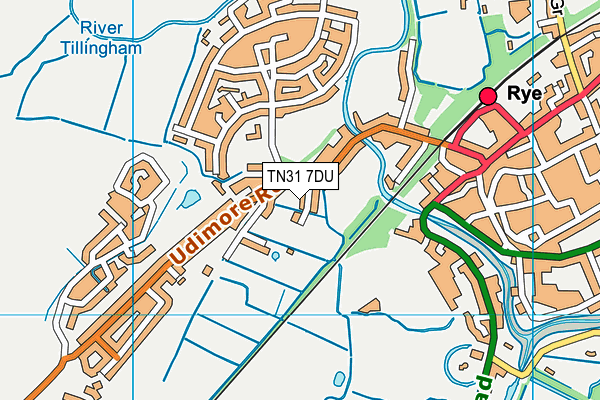 TN31 7DU map - OS VectorMap District (Ordnance Survey)