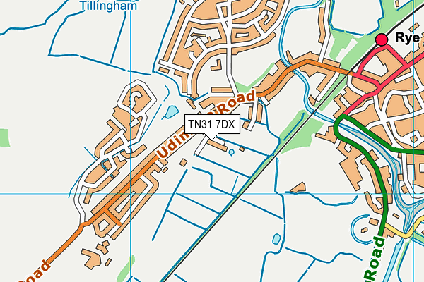 TN31 7DX map - OS VectorMap District (Ordnance Survey)
