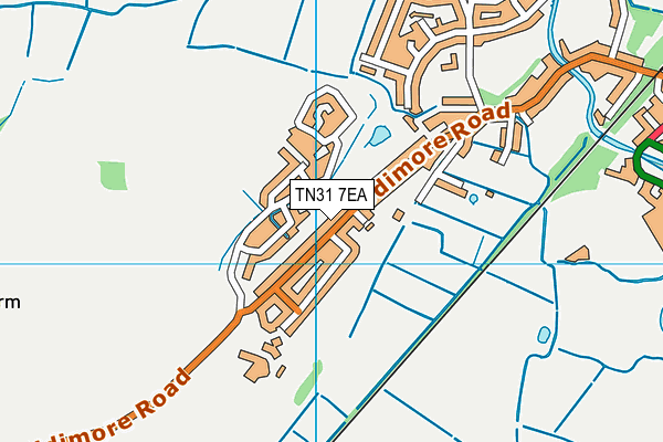 TN31 7EA map - OS VectorMap District (Ordnance Survey)