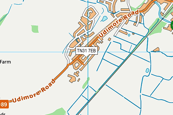 TN31 7EB map - OS VectorMap District (Ordnance Survey)