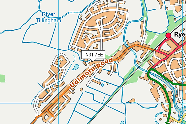 TN31 7EE map - OS VectorMap District (Ordnance Survey)