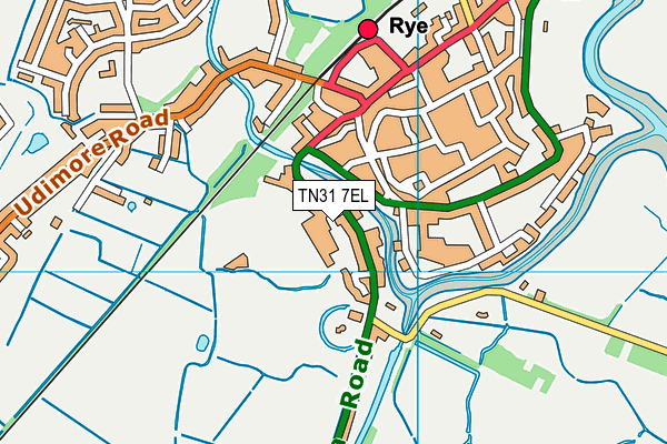Map of RYE ELECTRICAL LTD at district scale