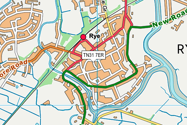 TN31 7ER map - OS VectorMap District (Ordnance Survey)